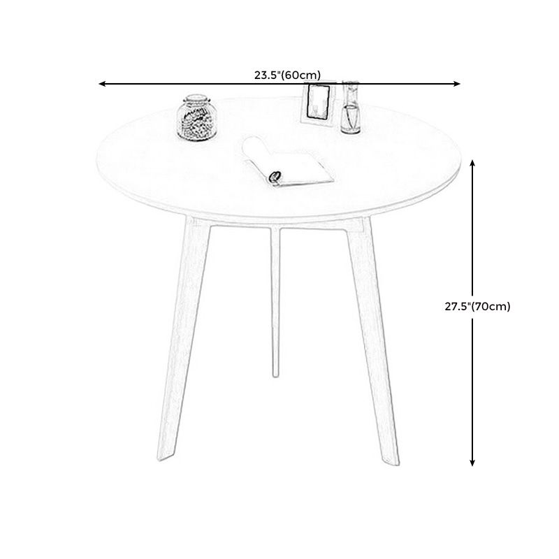 Modern Style Wooden Base Top Round Coffee Table for Apartment