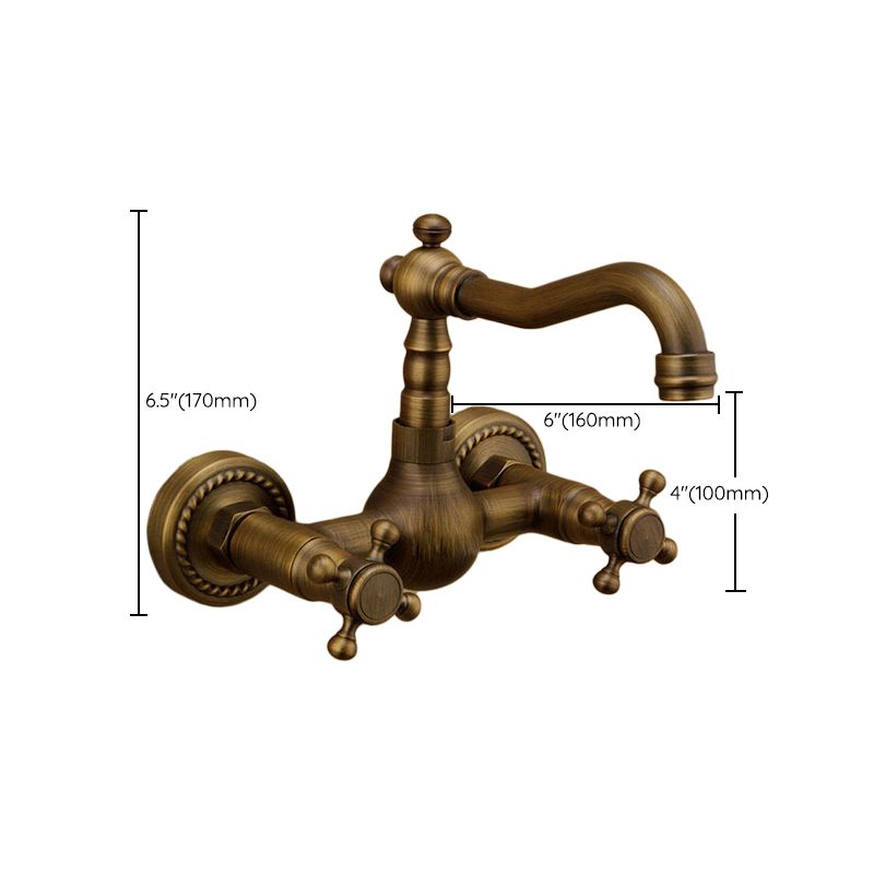 Traditional Wall Mounted Copper Claw Foot Tub Faucet Trim Low Arc Claw Foot Tub Faucet