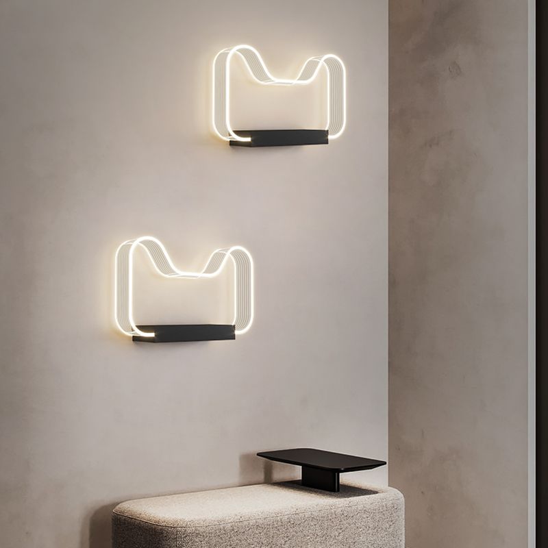 Lampada da parete a LED del letto Lampone Nordic Simple Wall Sconce per bambini Soggiorno