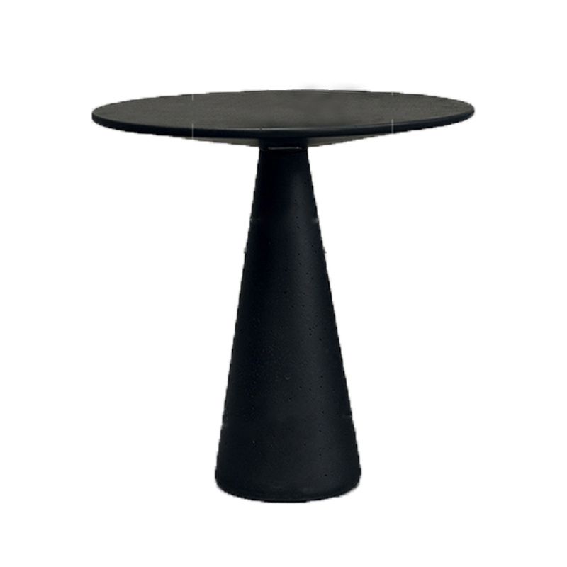 Round Pedestal Base Metal Table Medieval Modern Style Side Table