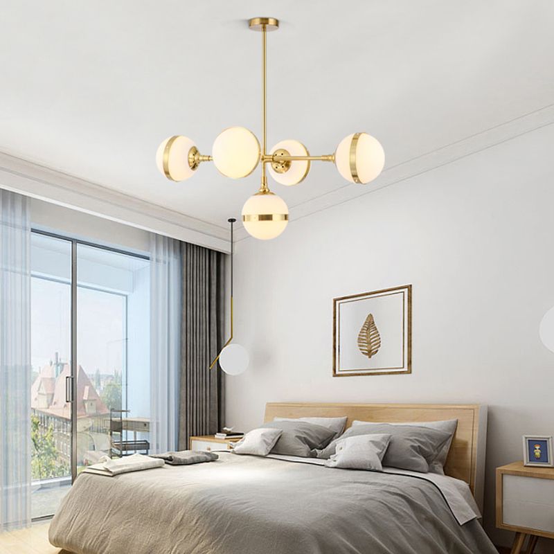 Stile moderno a forma sferica luci isola