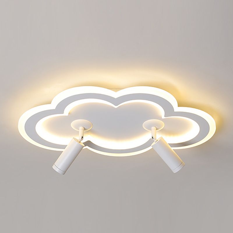 Luminaria de montaje de techo de forma de nube LED Nordic LED de montaje de techo de metal