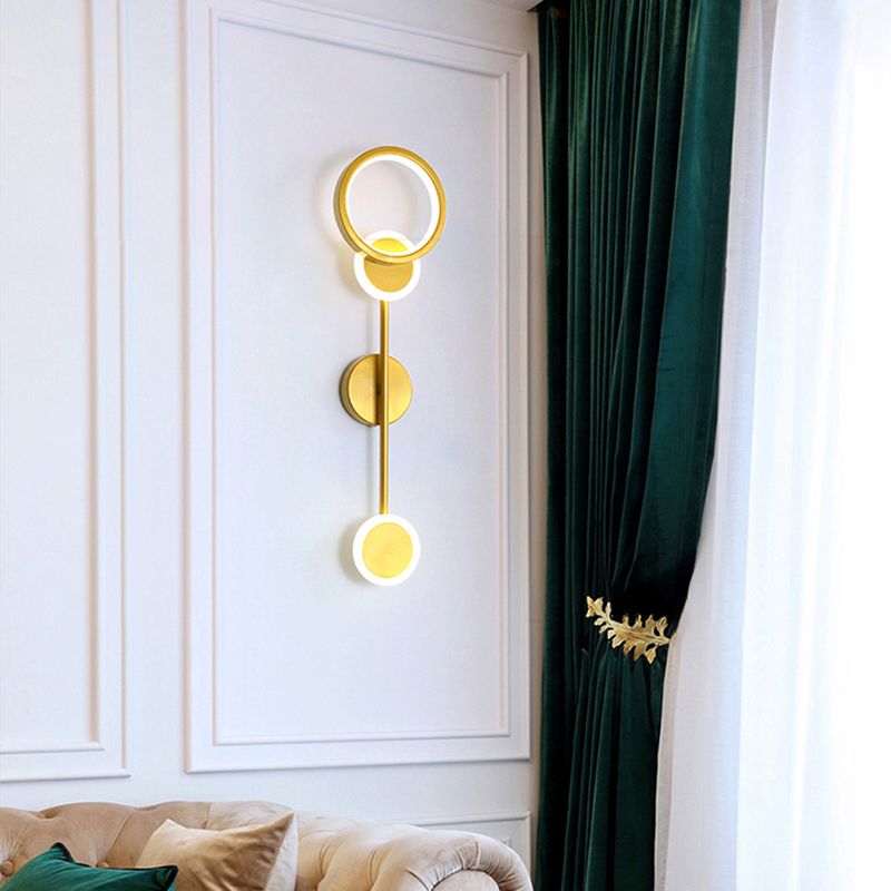 Luz de pared de metal creativa Luz de pared geométrica Moderna Placa para dormitorio