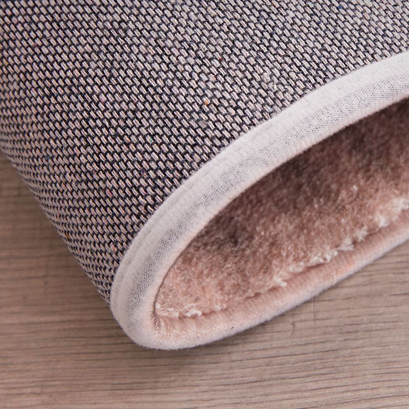 Grey Modern Carpet Geometric Pattern Polyester Area Rug Non-Slip Backing Rug for Bedroom