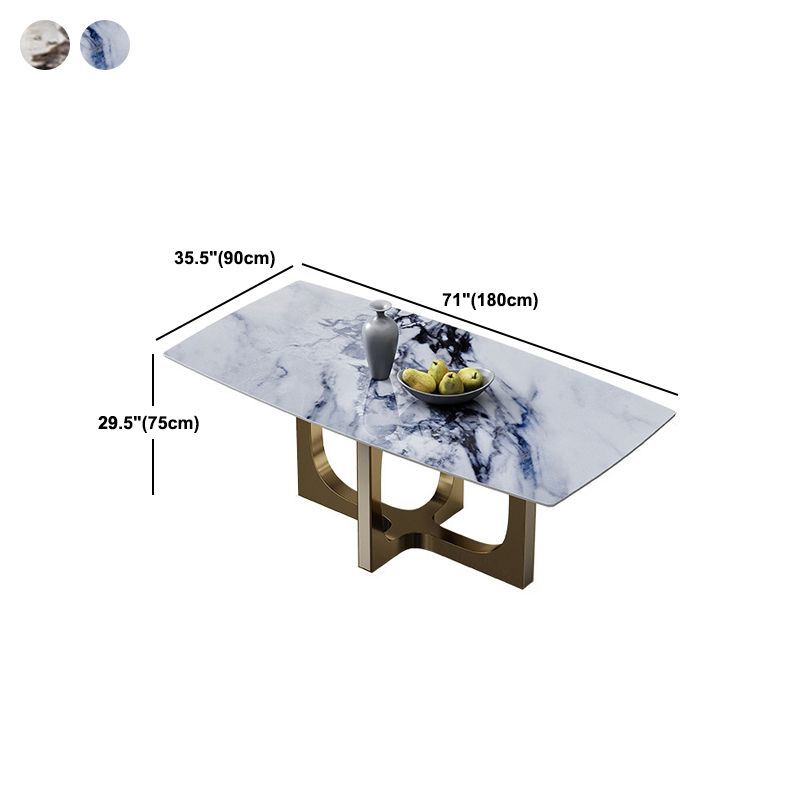 Designer Style Sintered Stone Dining Set Rectangle 1/2/3/5/6 Pieces Dining Room Table Set