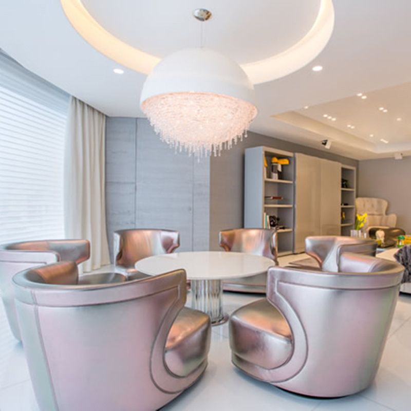 Noordse stijl bol hanglampverlichting kristal eetkamer plafond kroonluchter