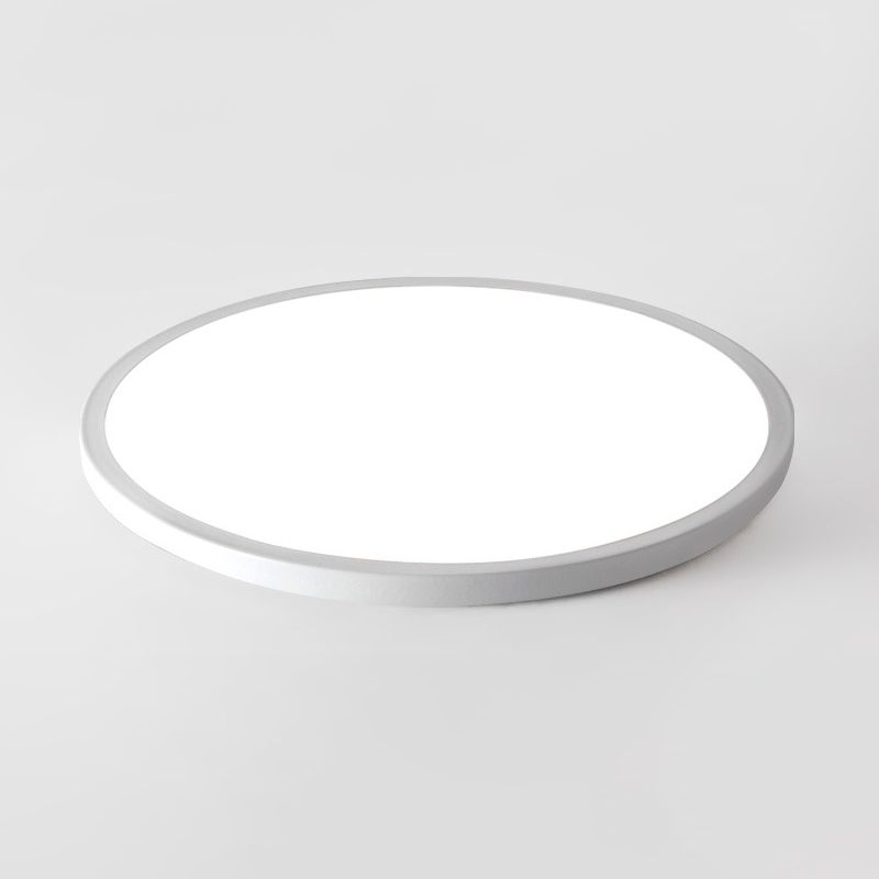 Plafonnier rond à 1 lumière en plastique de style moderne
