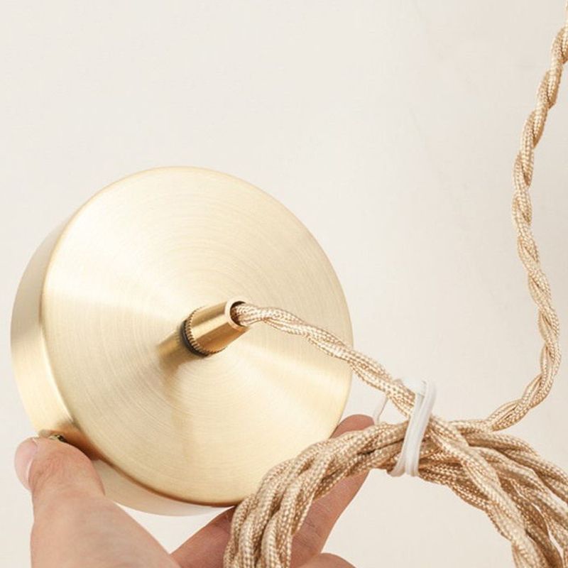 Glazen industriële hanglamp 1-licht hangend plafondlicht voor gang