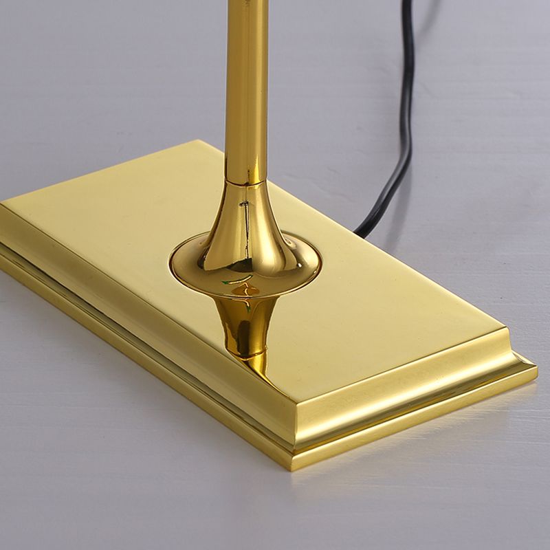 1 Light Linear Table Lamp Contemporary Metal Night Table Lamps for Study Room