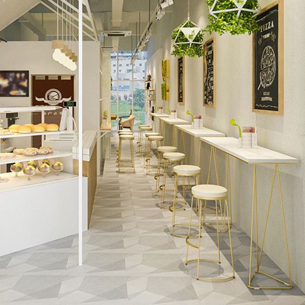 Double Pedestal Counter Set 1/2/3 Pieces Glam Rectangle Bar Pub Table Set