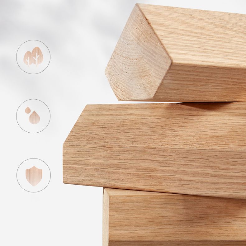 Scandinavian Wooden Make-up Vanity With Drawer in Brown for Bedroom