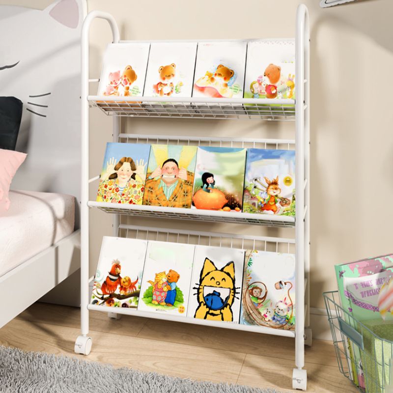 Shelves Included Standard Bookshelf Metal Contemporary Bookcase