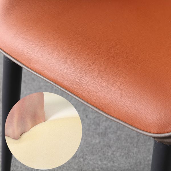 Contemporary Side Chair Set Faux Leather Side Chairs for Kitchen