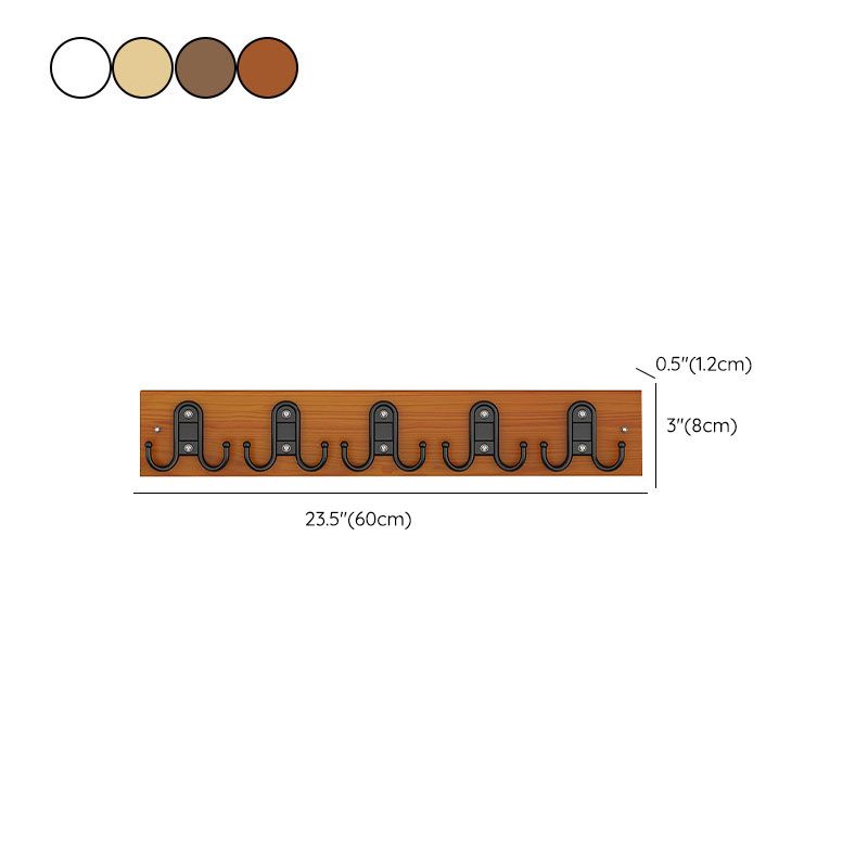 Contemporary Clothes Hanger Wall Mounted Coat Rack with Coat Hooks