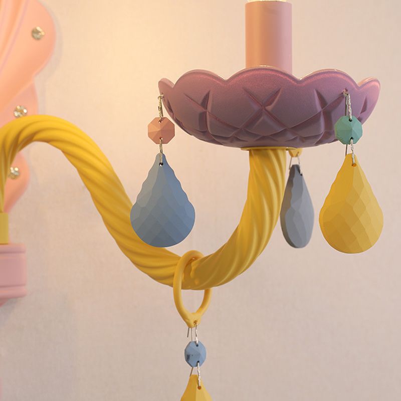 2 Lights Metal Wall Mounted Wall Lights Modern Exposed Bulb Wall Sconces Lighting Fixtures for Dining Room