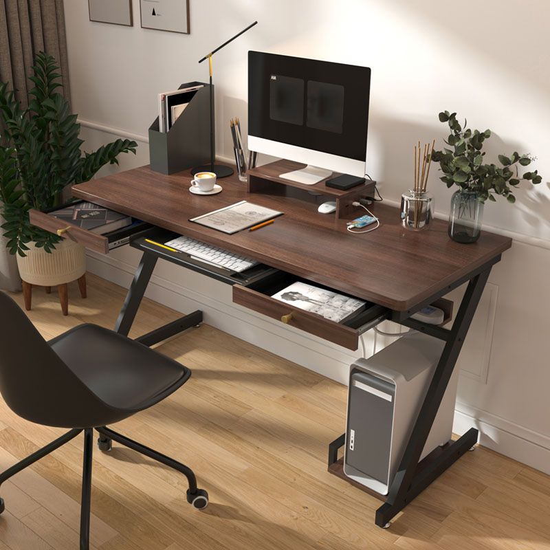 Bedroom Contemporary Computer Desk Rectangular Wooden Office Desk