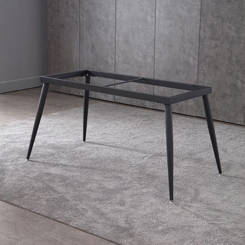 Minimalist Dining Table Set with Sintered Stone Dining Table and Upholstered Chairs