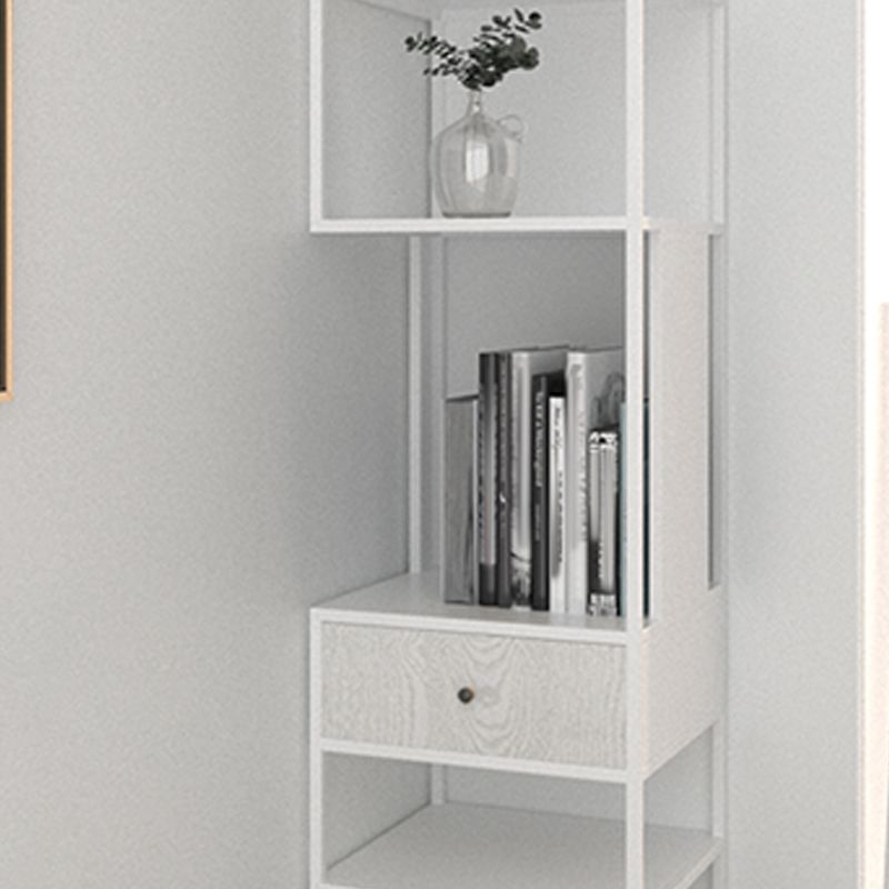 Iron Industrial Corner Bücherregal Offene vertikale Bücherregal mit Schublade