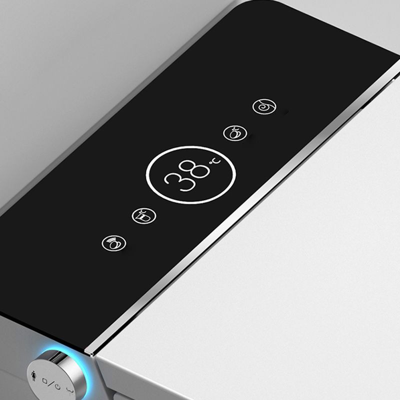 Contemporary Wall Mount Flush Toilet Heated Seat Included Urine Toilet for Washroom