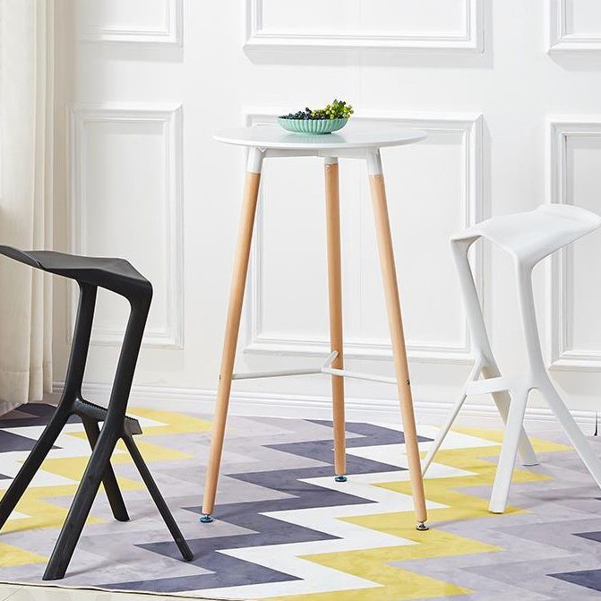 Contemporary Stackable Counter Stools Colorful Indoor Geometric Bar Stool, 1 Piece