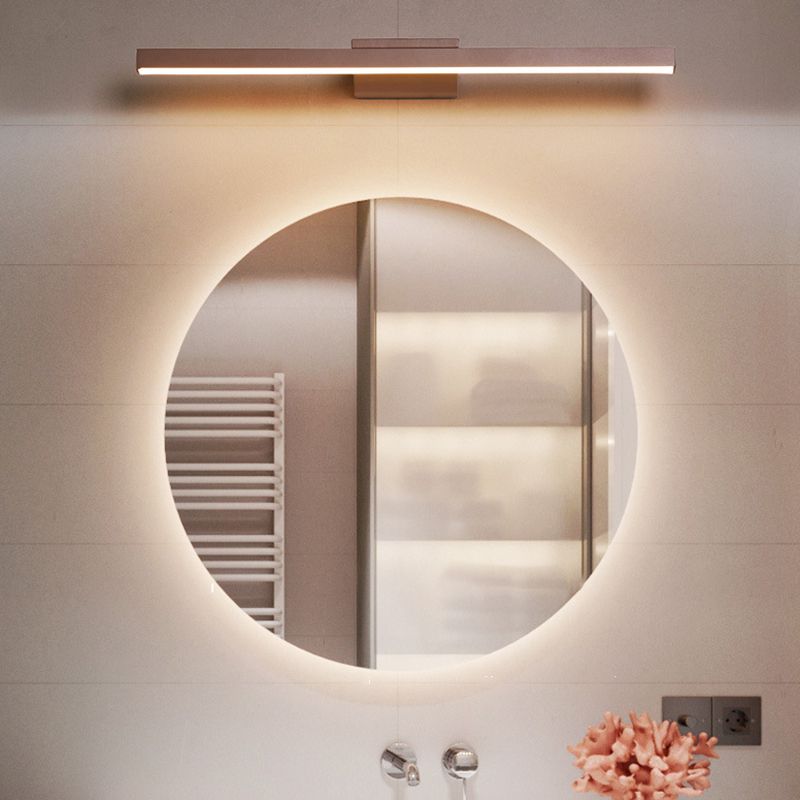 Luce da parete a forma lineare in stile moderno in metallo 1 luci lampada con doccia per doccia