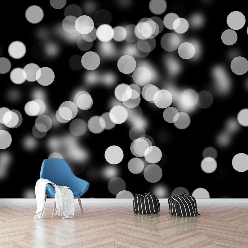 Blurry Pattern Abstraction Mural Wallpaper Mildew Resistant for Dining Room Decor
