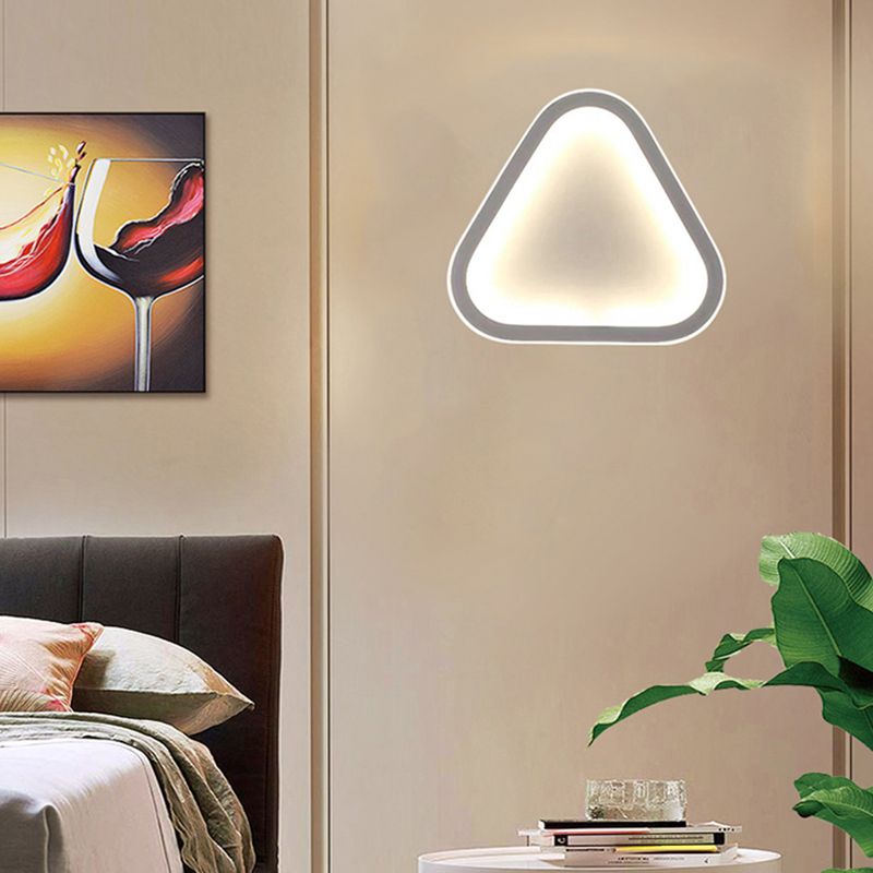 Geometry Shape Metal Wall Light Modern Style Single Light Wall Sconce Light