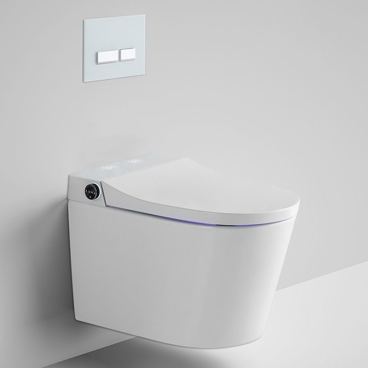 Elongated Wall Hung Toilet Ceramic Smart Toilet with Unlimited Warm Water