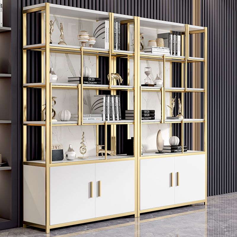 Glam Open Back Shelf Bookcase Metal Book Shelf for Home Office