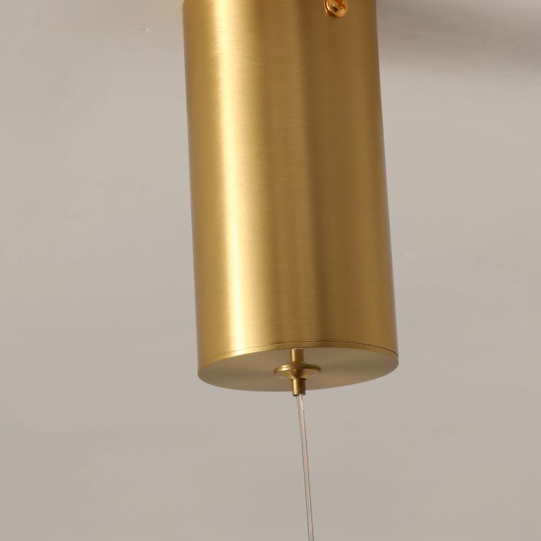 Metal New Modern Hanging Ceiling Light Linear 1-Light Pendant Light for Bedroom