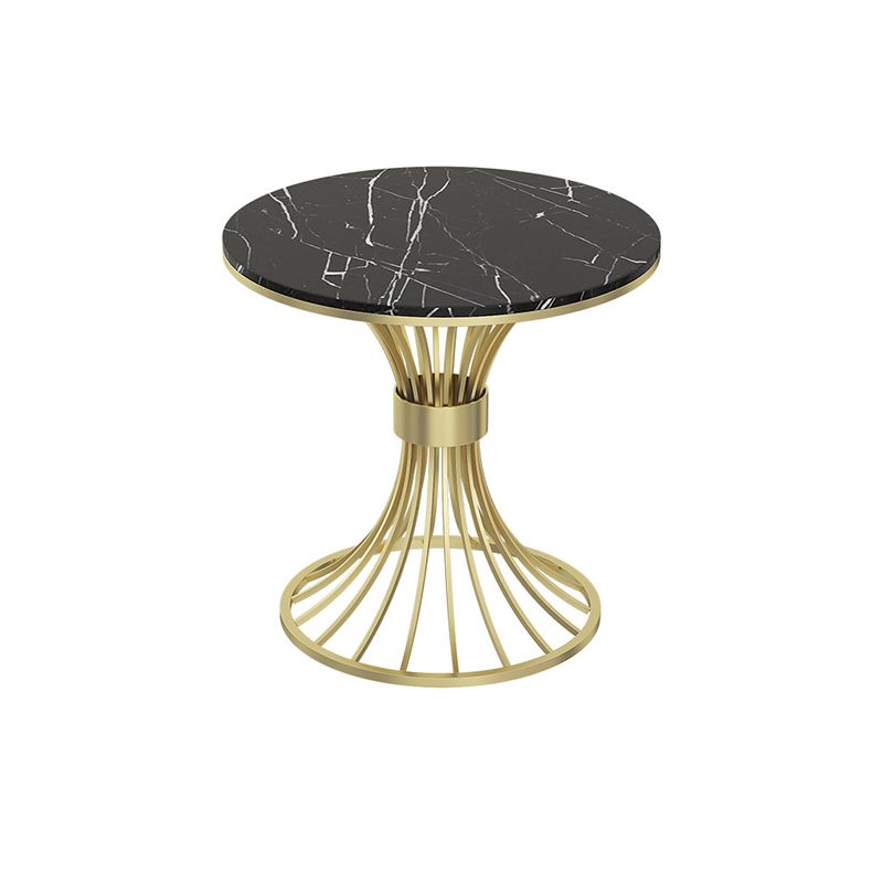 Contemporary Marble Top Dining Table Set 1/3/4/5 Pieces Round Dinette Set