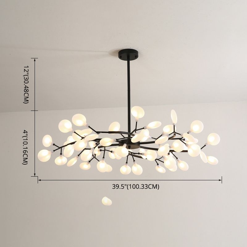 Branches Living Room Ceiling Chandelier Metal Minimalistic Chandelier Lighting Fixture