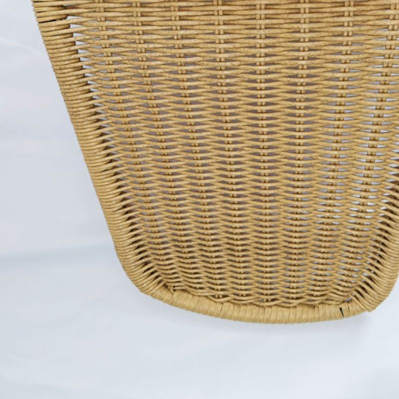 Tropical Patio Dining Chair Armless Rattan Outdoors Dining Chairs