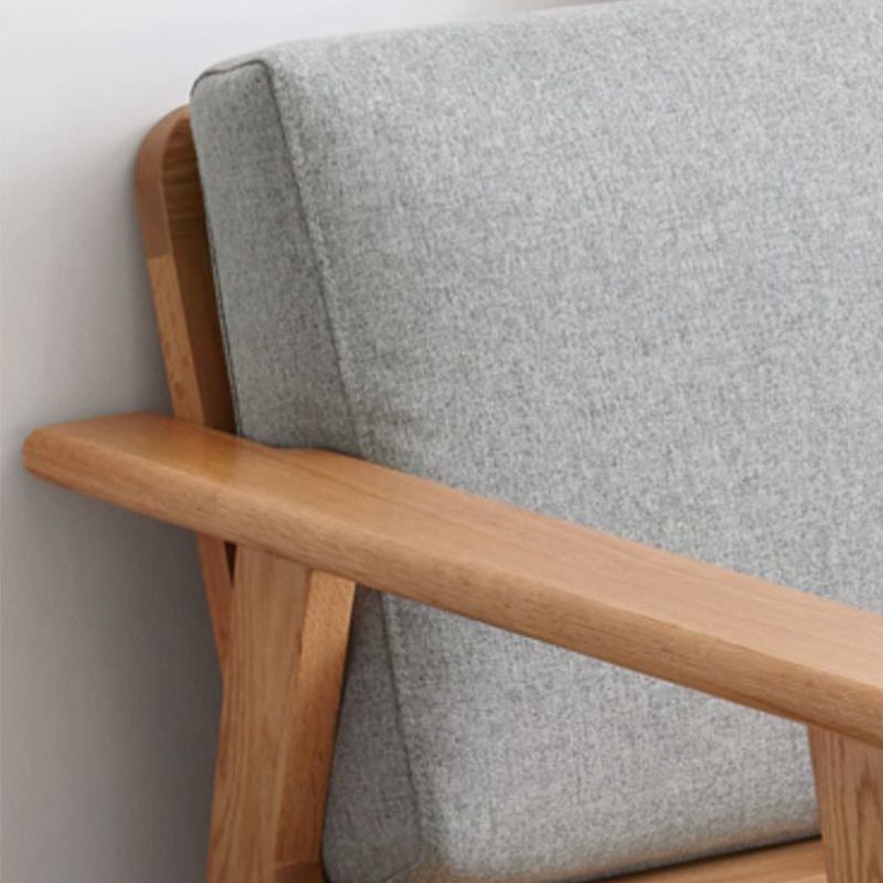 Solid Wood Solid Color Foam No Extra Resistance Sofa for Living Room