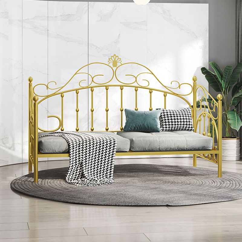 Scandinavian Daybed in Iron with Open-Frame Headboard Princess Theme Bed