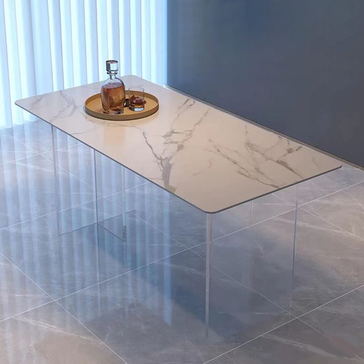 Modern 1/7 Pieces Dining Set Rectangle Stone Dining Table for Dining Room