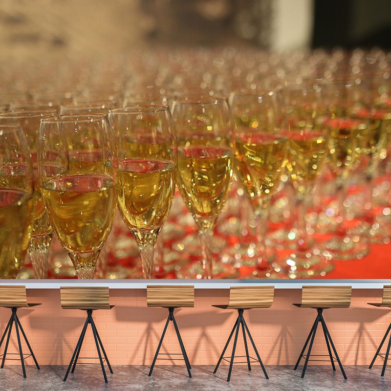 Wine Wall Mural Modern Environment Friendly Photography Decoration for Bar