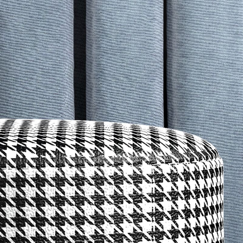 Glam Velvet Pouf Chair Plain Cylinder Shape Metal Frame Water Resistant Ottoman Footrest