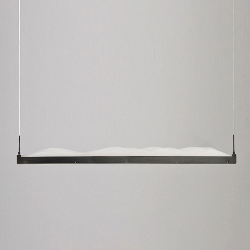 Zeitgenössischer Stil lineare Inselanhänger Metal Island Leuchten