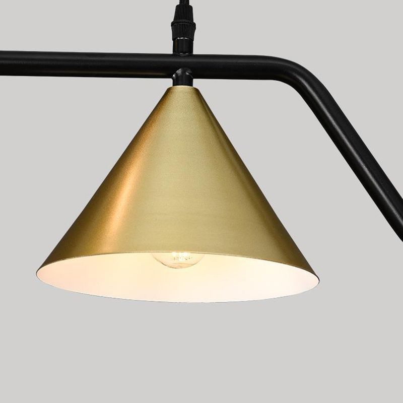 Contemporary Globe Glass Hanging Pendant Lights in Black and Gold for Dining Room