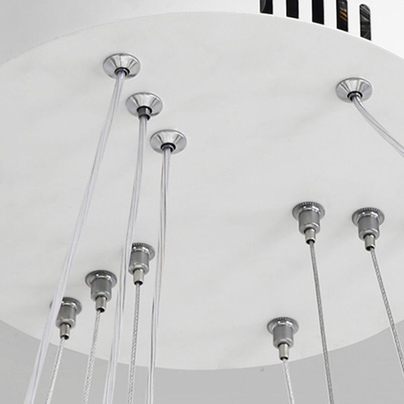 Moderne minimalisme -stijl LED hanger kroonluchter licht acryl hanger verlichting voor woonkamer