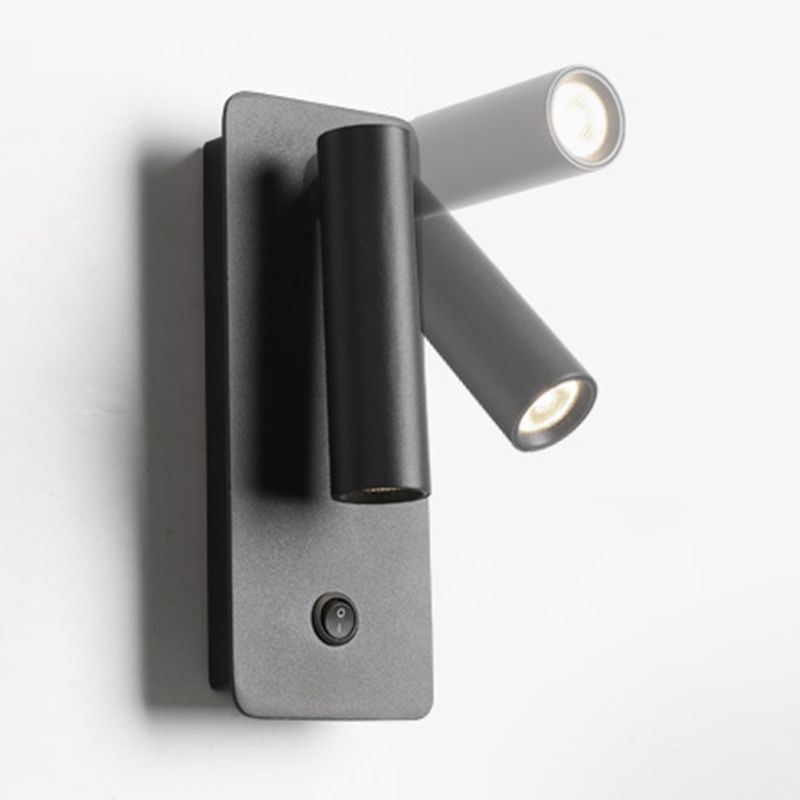 Modern Concise Rectangular LED Wall Light Aluminium Reading Wall Lamp for Bedroom