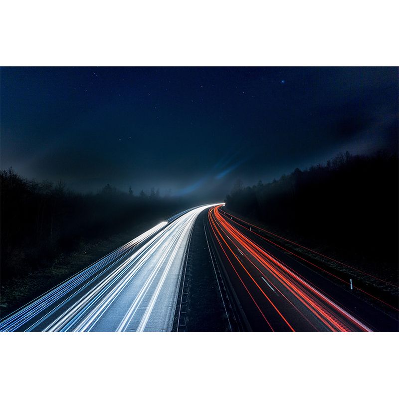 Full Size Photography Modern Mural Wallpaper with Road Pattern for Home Decor