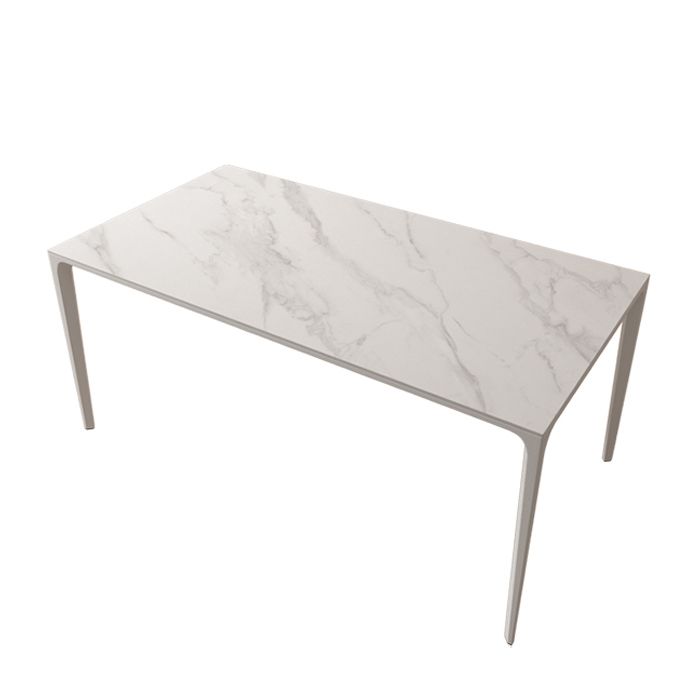 Modern Style Dining Table Sintered Stone Rectangle Table for Home