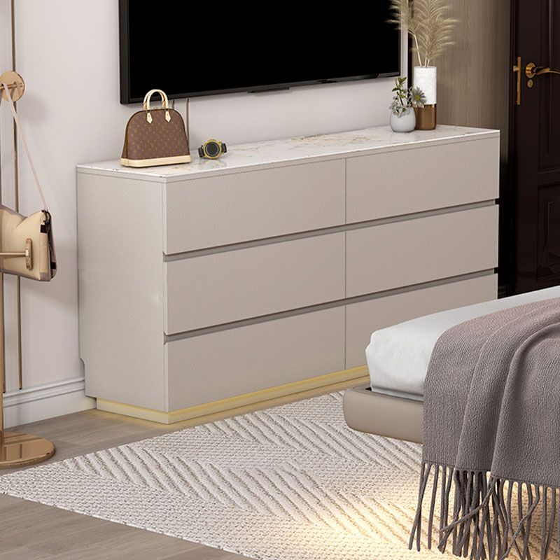 13.65-inch Width Contemporary Storage Chest Dresser Stone Dresser