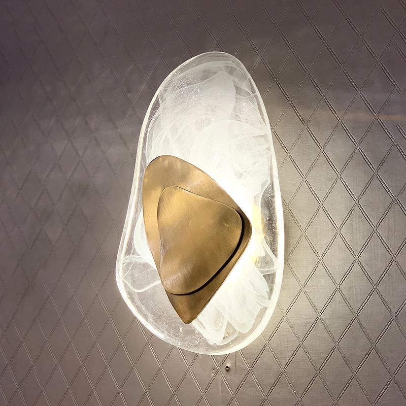 Crystal Shade Wall Lighting Ideas Modern 1-Light Wall Lighting for Bedroom