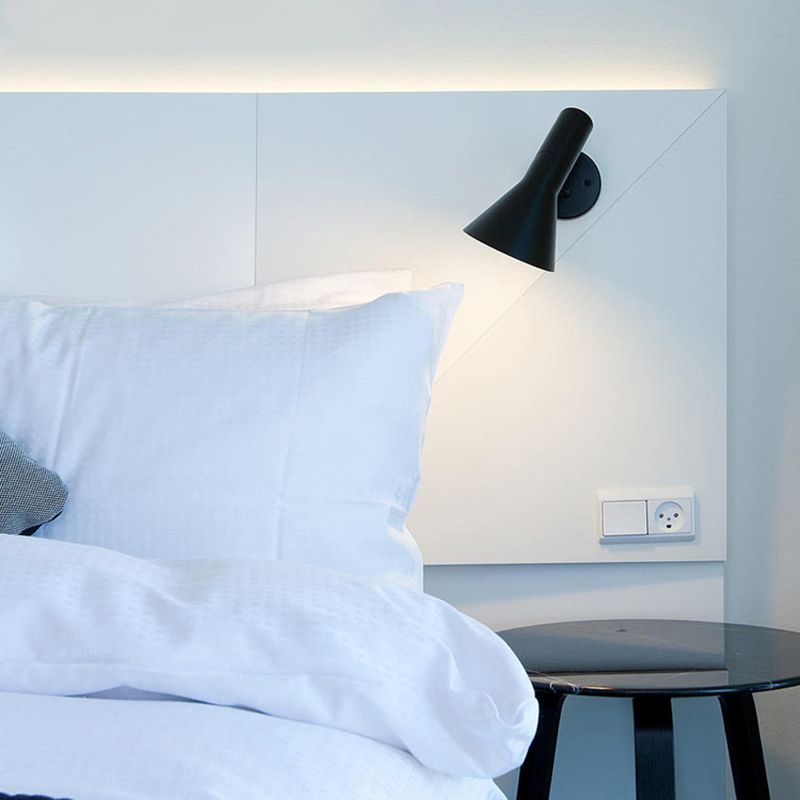 Industrial Wall Sconce Cone Shape Wall Light with Aluminum Shade for Living Room