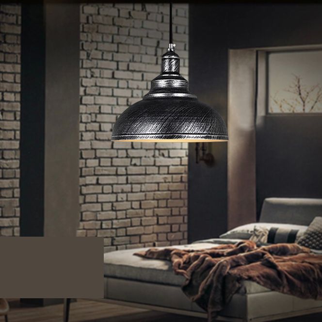 Industrial Barn Commercial Pendant Lighting Metal 1 Light Pendant Light Kit for Dinning Room