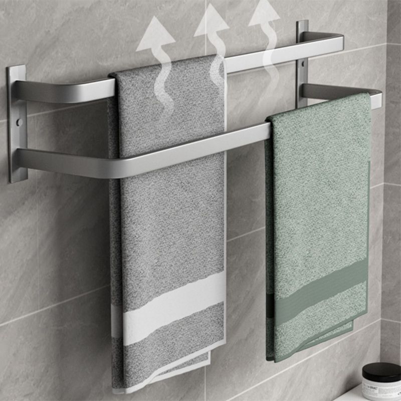Modern Grey Bath Hardware Set Towel Bar Paper Holder Bathroom Accessory Kit
