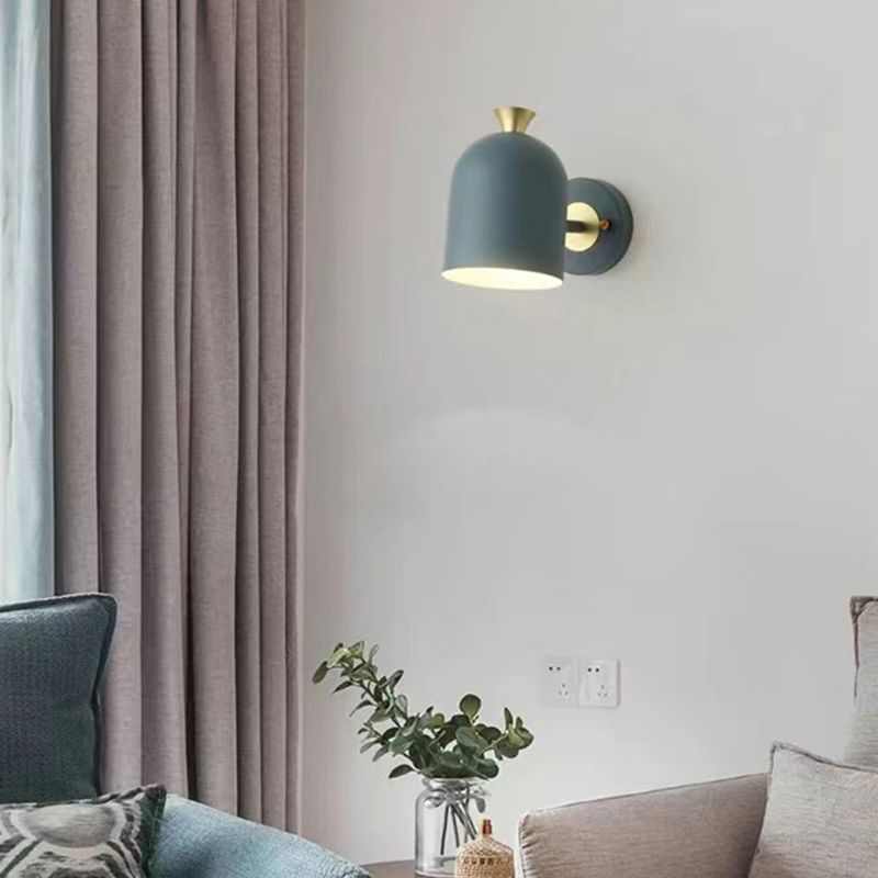 Modernism Macaron Wall Light Metal Done Shaded Lighting for Restaurant